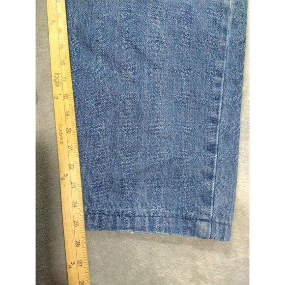 Levis 550 Jeans Mens 44x29 Blue Denim Relaxed Fit Tapered Leg Casual Dark Wash - Picture 5 of 10